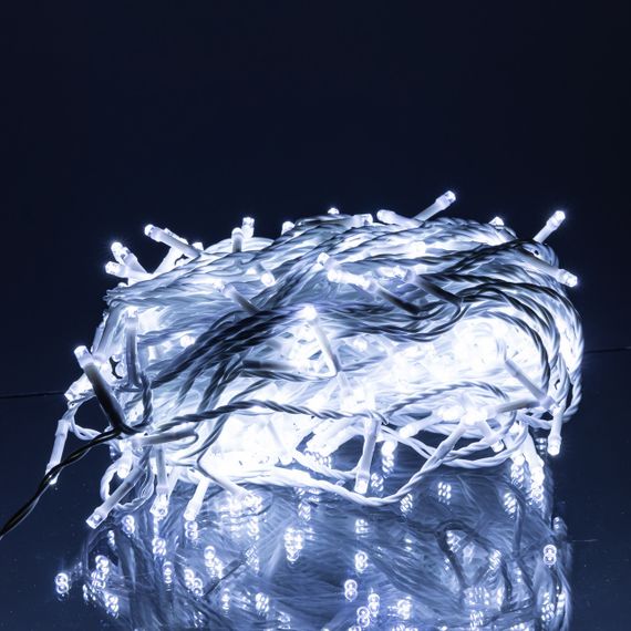 Гирлянда Нить уличная 30 м 300 LED белый провод Белый CF300L30MWW | Зображення 2
