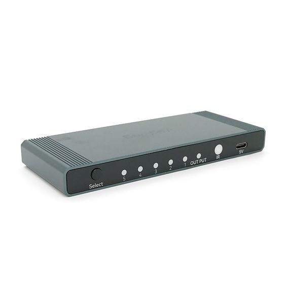 Комутатор VEGGIEG V-HD11 HDMI 1*5, HDTV2.0 4K, Grey, Box | Зображення 2