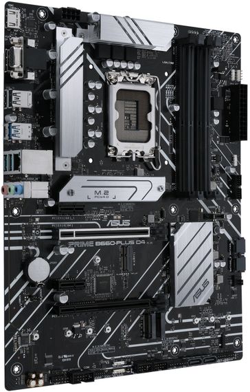 Материнcька плата ASUS  PRIME B660-PLUS D4 s1700 B660 4xDDR4 M.2 HDMI DP D-Sub ATX (90MB18X0-M1EAY0) | Зображення 2
