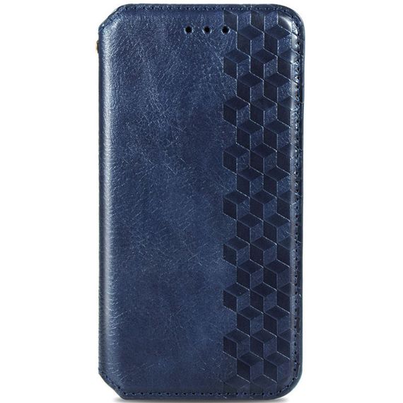 Кожаный чехол-книжка GETMAN Cubic (PU) для Xiaomi Redmi 12C Синий