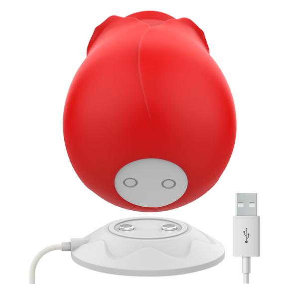 Вакуумный стимулятор клитора с дополнительными насадками 3 в 1 Rose Luxury edition, цвет: красный Mia (Испания) Sex Aura | Зображення 5