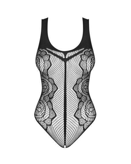 Боді з доступом Obsessive B335 crotchless teddy Чорне S/M/L | Зображення 4