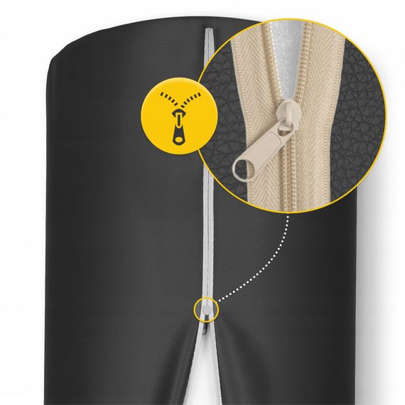 Валик для реабілітації та масажу 4FIZJO 100 x 30 см Black (P-5905973402965) | Зображення 4