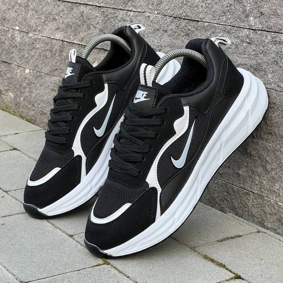 Кросівки Nike матеріал текстиль/замш колір чорний, білий | Зображення 1