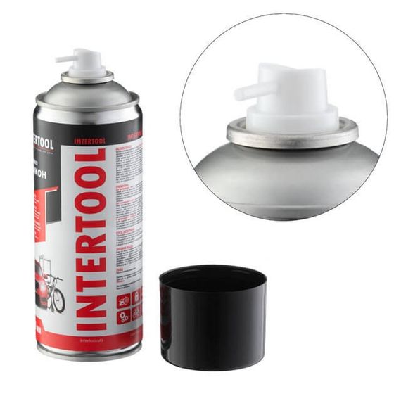 Мастило "Силікон", аерозоль 400 мл INTERTOOL FS-6040 | Зображення 1
