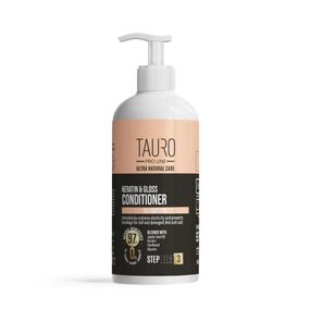 Кондиционер с кератином для шерсти собак и котов TAURO PRO LINE Ultra Natural Care Keratin & Gloss Conditioner 1 л