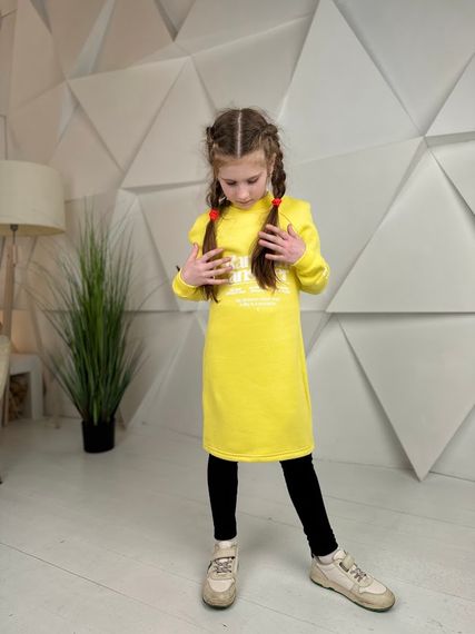 Туніка для дівчинки "WILD SOUL" Носи своє 128 Жовтий (p-4376-139678) | Зображення 9