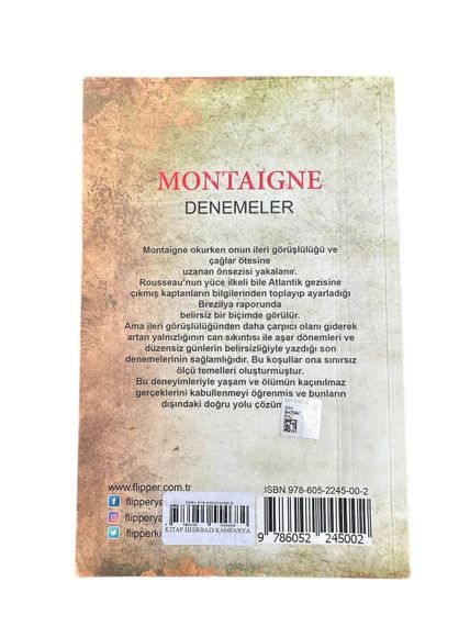 Исторический  роман Монтеня ( Испытания), на турецком языке, 271 страниц, Б/У. | Зображення 2