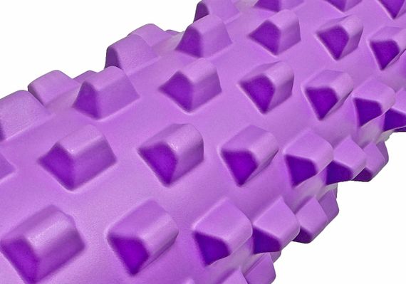 Масажний ролик EasyFit Grid Roller PRO 45 см Фіолетовий (EF-2029-V) | Зображення 2