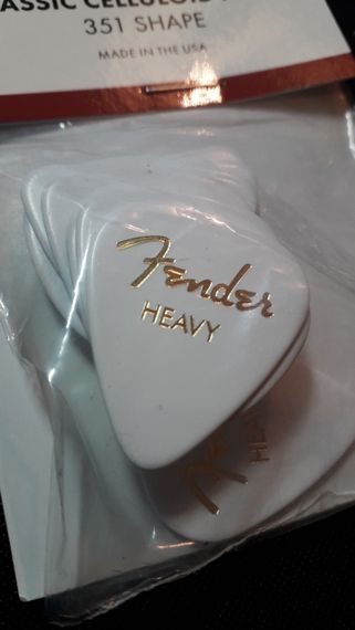 Медіатор медіатори Fender Heavy оригінал для електрогітари, гітари, прості медіатор | Зображення 3