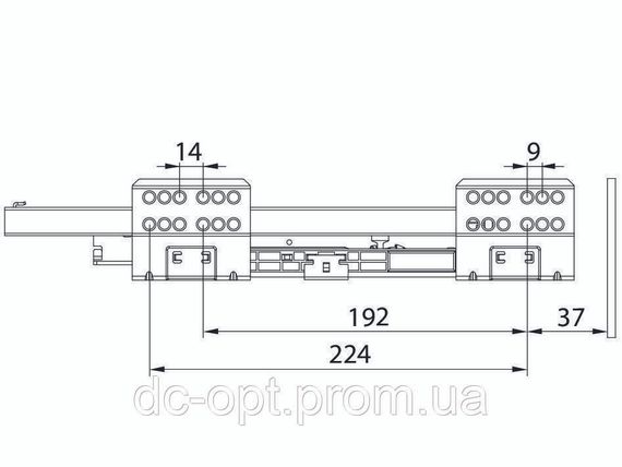 Тандембокс SLIM 16мм L-350мм  Н-118мм Графит ДС ПреміумЛайн | Зображення 3