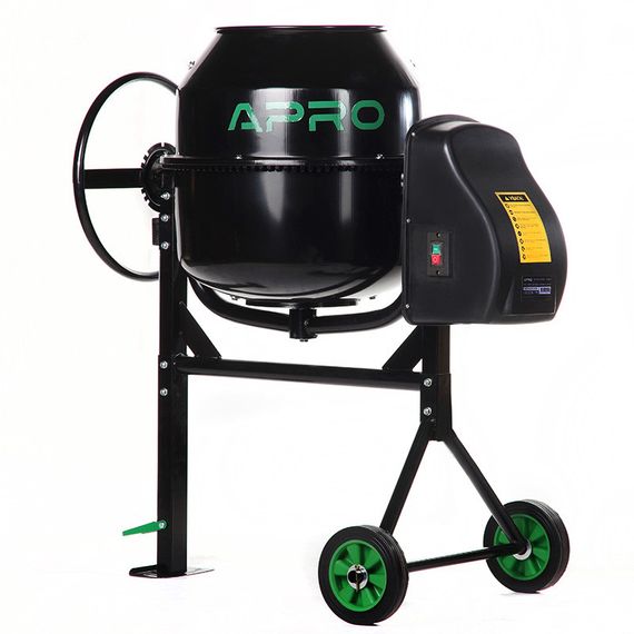 Бетономешалка СМ-140 28-30об/мин. 550Вт, 140л (венец из чугуна) APRO | Зображення 1