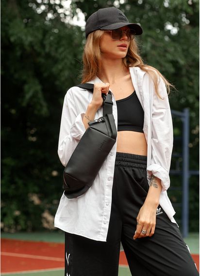 Жіноча сумка-бананка Sambag HOLSTER MSH Чорна 36 х 14 х 4 см (87113001) | Зображення 7