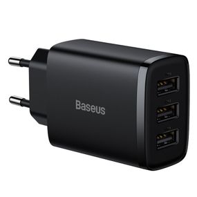 СЗУ Baseus Compact 17W (3USB-A) (CCXJ02) Черный