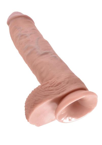 Фалоімітатор Cock 10 Inch With Balls Sex Aura | Зображення 2