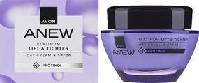 Дневной крем для лица Лифтинг и упругость с протинолом 55+ SPF 20 Avon Anew Platinum Lift & Tighten Day Cream