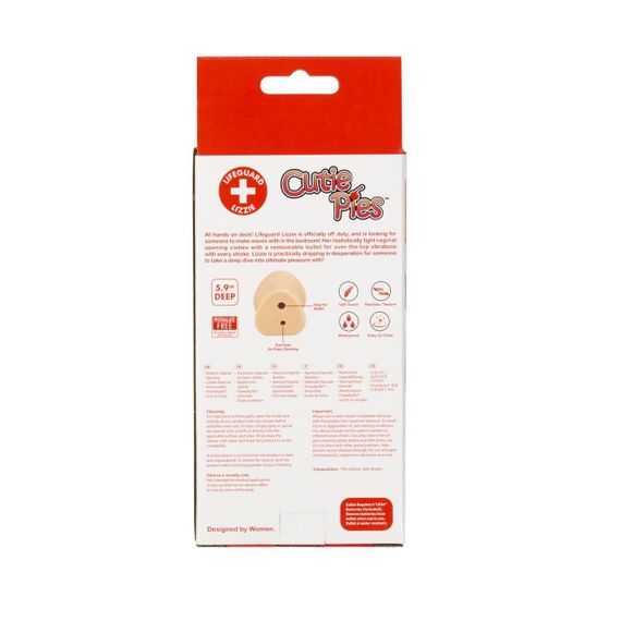 Мастурбатор-вагина Cutie Pies Lifeguard Lizzie Vagina Masturbator, вибропуля в подарок | Зображення 7