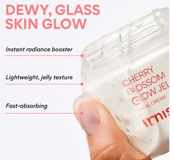 Легкий крем для лица innisfree Cherry Blossom Glow Jelly Cream, 15 ml | Зображення 5