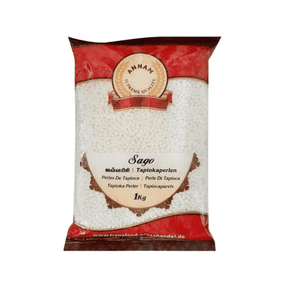 Маленькі кульки тапіоки  Саго (сабудана) 1кг Annam 8904064664081