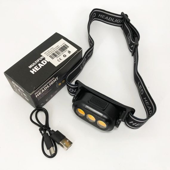 Налобні ліхтарі для активних людей YD02-COB (White+red+blue), Дуже потужний налобний ліхтар OC-82 | Зображення 3