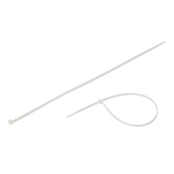 Хомут пластиковий білий (стійка нейлонова), 3.6x300 мм INTERTOOL TC-36301 | Зображення 2