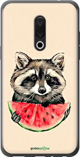 Чохол на Meizu 15 Єнотик з кавуном "4605u-1472-2448"