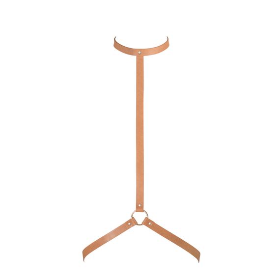 Стильна портупея з екошкіри Bijoux Indiscrets MAZE - I Harness, Коричневий, One Size, ONE SIZE | Зображення 1