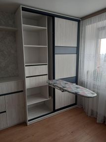 Прасувальна дошка вбудована у шафу, метал Базова 110*30 Металізований