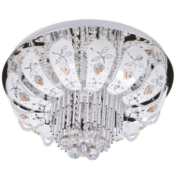 Люстра торт потолочная с пультом LED E14 40W WH (BCL-645C/6)