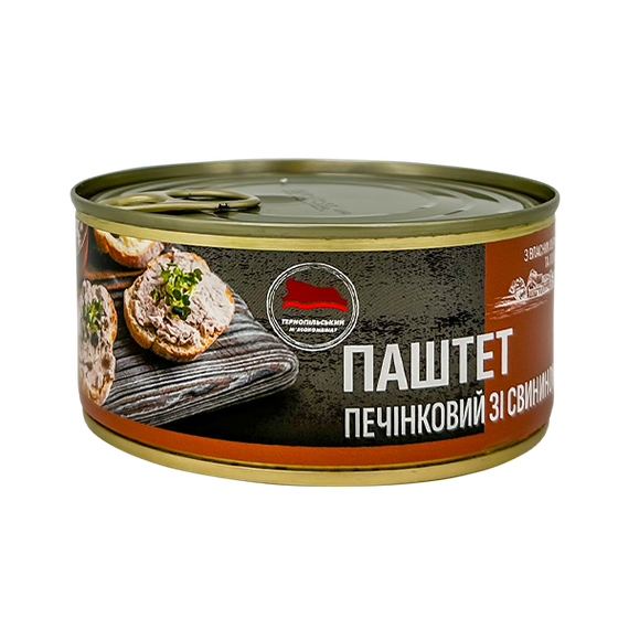 Паштет печеночный со свининой Тернопольский мясокомбинат 225 г