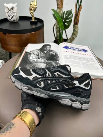 Чоловічі кросівки ASICS Gel-NYC Gore-Tex Black Grey Silver (термо) , В'єтнам | Зображення 9