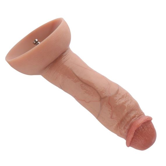 Гіперреалістичний фалоімітатор для секс-машин Hismith Hyper Realistic Silicone Dildo, KlicLok | Зображення 4
