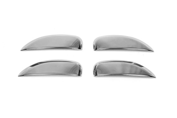 Накладки на ручки (4 шт, нерж.) Carmos - Турецкая сталь для Renault Logan MCV 2013-2021 гг | Зображення 1