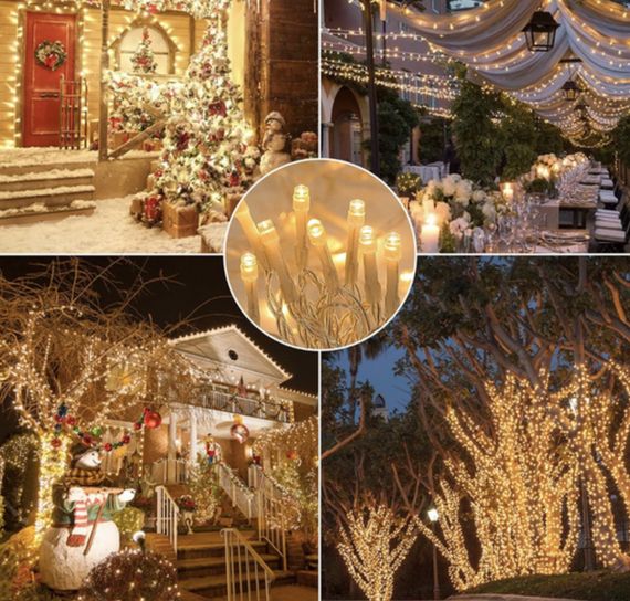 Гірлянда Роса нитка 500 LED, довжина 50 м з пультом, зелений, теплий XPRO (47724-717_377) | Зображення 4