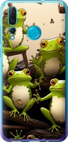 Чехол на Huawei Nova 4 Жабки "5656u-1632-17620"