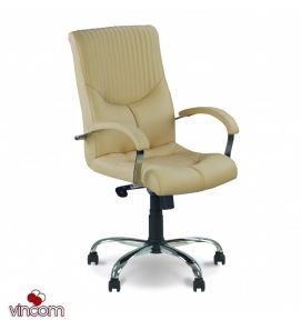 Кресло Новый Стиль GERMES steel chrome LB (Экокожа)