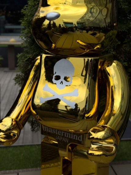 Bearbrick Gold Chrome дизайнерська статуетка ведмідь Беарбрік 70 см золотистий mb003 | Зображення 3