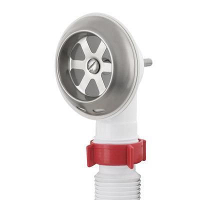 Сифон для ванни Polmark з ревізією/з випуском 1 1/2" перел і гофр 40x40/50 PM 40 SF 30 02 | Зображення 2