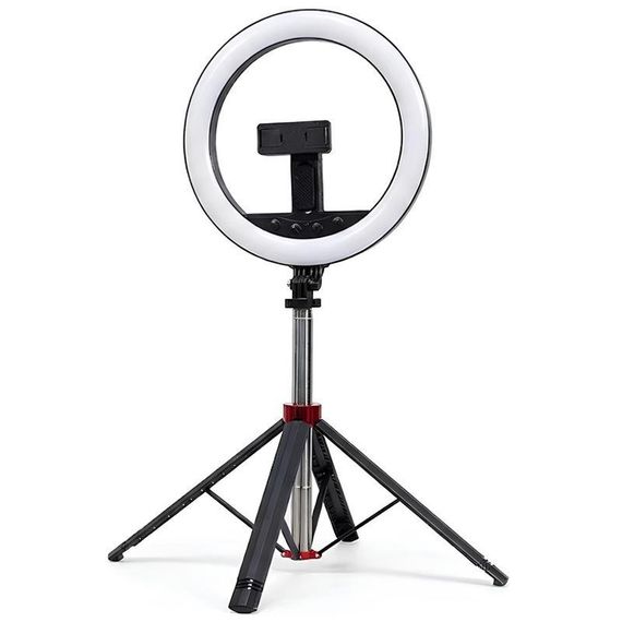 Кільцева світлодіодна LED лампа Neepho L15" + stand Black | Зображення 1