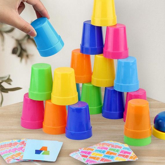 Настільна інтерактивна гра Ummi 22051 Quick Cups Blue / Orange | Зображення 1