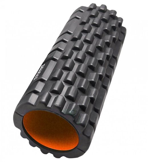 Масажний ролик (роллер) Power System PS-4050 Fitness Foam Roller Black/Orange (33x15см.) | Зображення 1