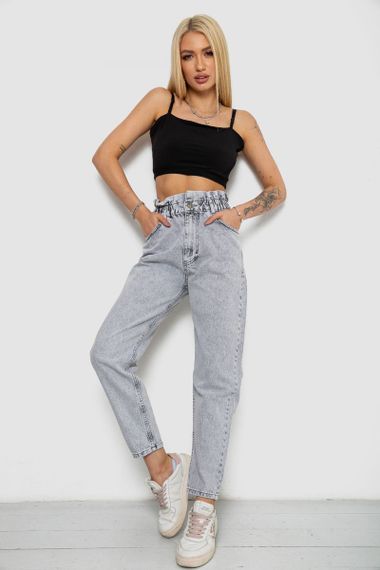 Джинси жіночі Mom-fit, колір сірий, 244R1601S20 | Зображення 1