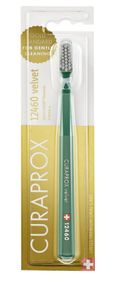 Зубна щітка Curaprox CS12460 Velvet, ультрам'яка, товщина d 0,08мм., Зелений з сірим (GGr)