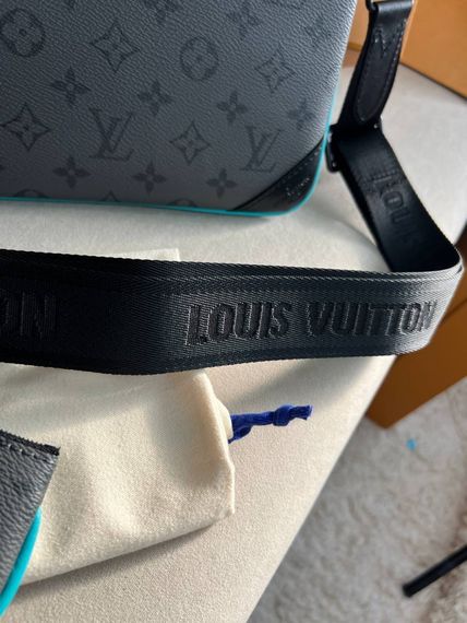 Месенджер сірий Louis Vuitton Trio Turquoise c859 | Зображення 9