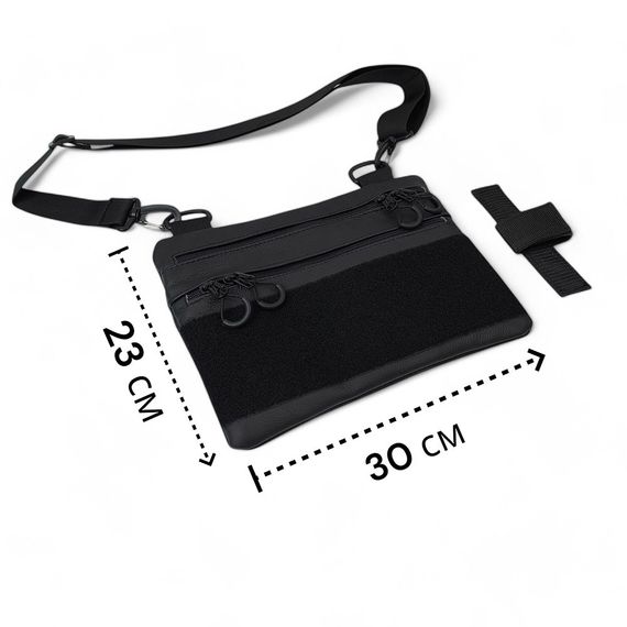 Чоловіча сумка кобура з натуральної шкіри, для скритого носіння з кобурою, чоловічий месенджер | Зображення 3