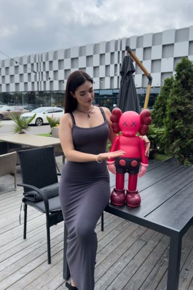 Статуетка Kaws Dissected Companion Blush  колекційна фігурка для інтер'єру 70 см червоний kw016 | Зображення 5