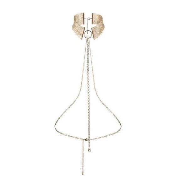 Намисто-комір Bijoux Indiscrets Desir Metallique Collar, Gold