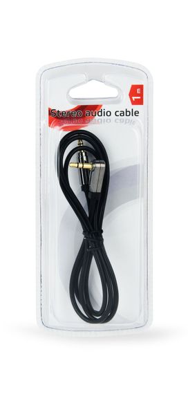 Аудіо-кабель Cablexpert CCAPB-444L-1M, 3.5 мм. стерео папа/3.5мм стерео папа угловой, довжина 1,0 м. | Зображення 1