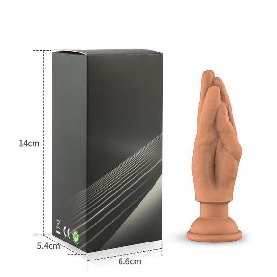 Вібруюча анальна пробка у формі руки VibeTouch Hand з ефектом «живого дотику» | Зображення 3