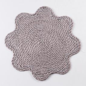 Серветка сервірувальна на стіл Ø38 (см) під тарілки і столові прибори Сірий HP-35-1G